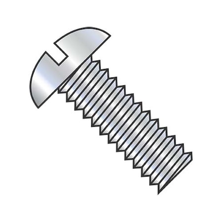 Usa Industrials 1/4"-28 x 1 in Slotted Round Machine Screw, Zinc Plated Steel BULK-SCRW-8445